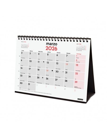Calendario Finocam neutro 2026 con espacio para anotaciones