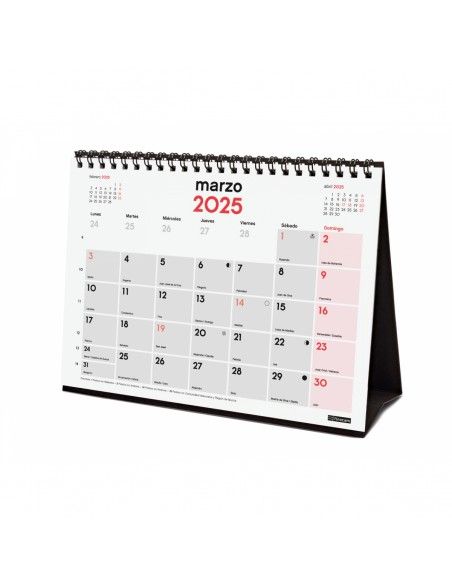 Calendario Finocam 2026 sobremesa neutro S para escribir