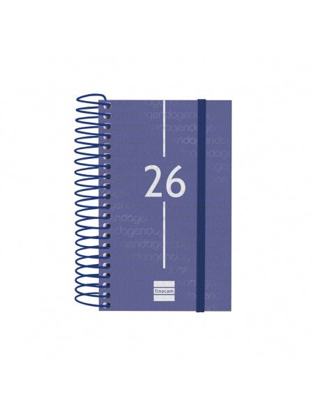 Agenda Espiral Year Color Azul 2026 Finocam formato A4