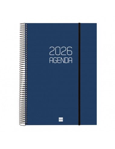 Agenda Opaque E40 1DP 2026 Color Azul Finocam profesional