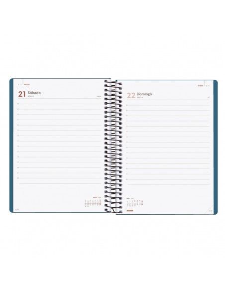 Agenda Espiral My Color Azul 2026 Finocam moderna y elegante