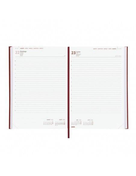 Agenda Milano Y11 2026 Burdeos Finocam profesional y elegante