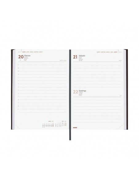 Agenda Finocam 2026 Milano Negra elegante y profesional
