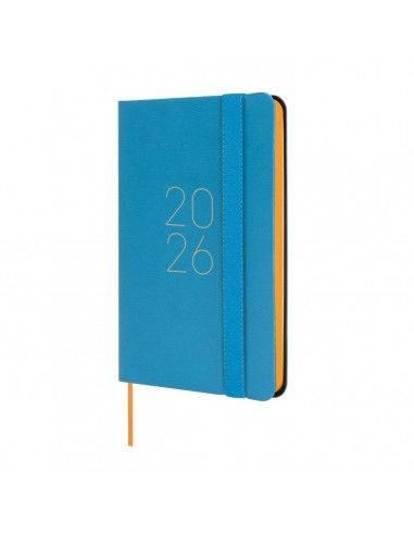 Agenda Lisa F2 SVH Azul 2026 Finocam con tapa blanda y tacto suave