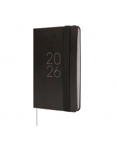 Agenda Lisa F2 SVH 2026 Negro Finocam con tapa blanda y tacto suave