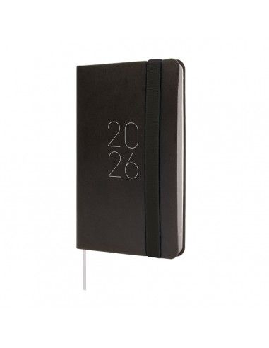 Agenda Lisa F2 SVH 2026 Negro Finocam con tapa blanda y tacto suave