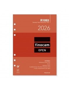 Recambio Anualidad 2026 Finocam R1093 Agenda Open 1000 Semana Vista
