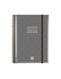 Agenda Espiral Personalizable Basics 2026 Finocam E10 negra