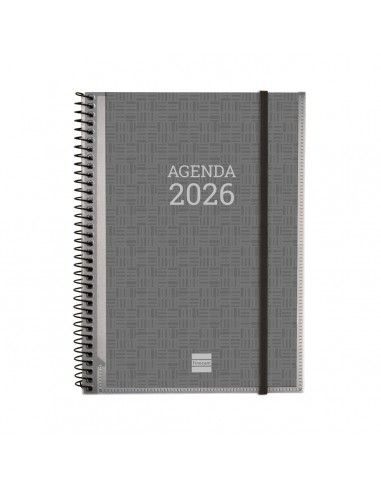 Agenda Espiral Personalizable Basics 2026 Finocam E10 negra