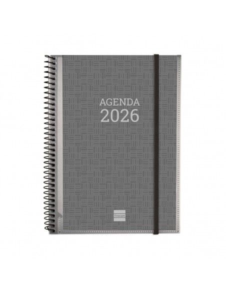 Agenda Espiral Personalizable Basics 2026 Finocam E10 negra