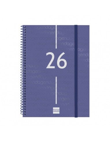 Agenda Espiral Year E10 2026 Azul Finocam portada