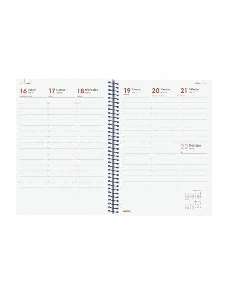 Agenda Espiral Year E10 2026 Azul Finocam