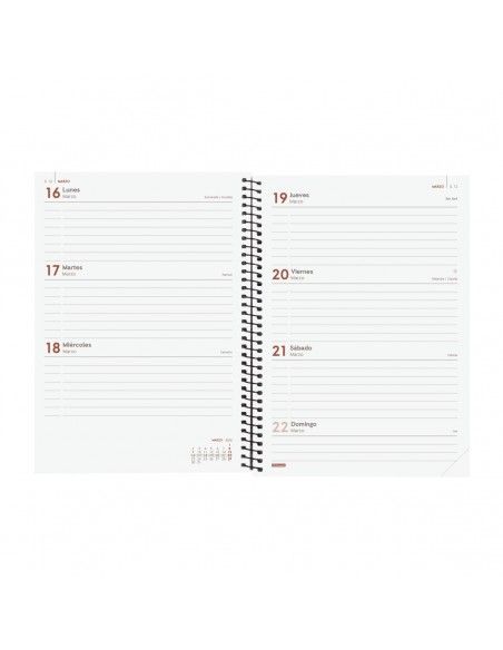 Agenda Espiral Opaque E10 2026 Azul Finocam
