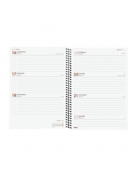 Agenda Espiral Opaque E10 2026 Verde Finocam