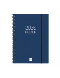 Agenda Espiral Opaque Color Azul 2026 Finocam portada