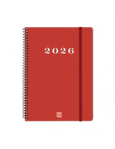 Agenda Espiral My Color Rojo 2026 Finocam portada