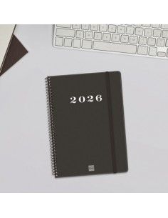 Agenda Espiral My Color Negro 2026 Finocam portada 2