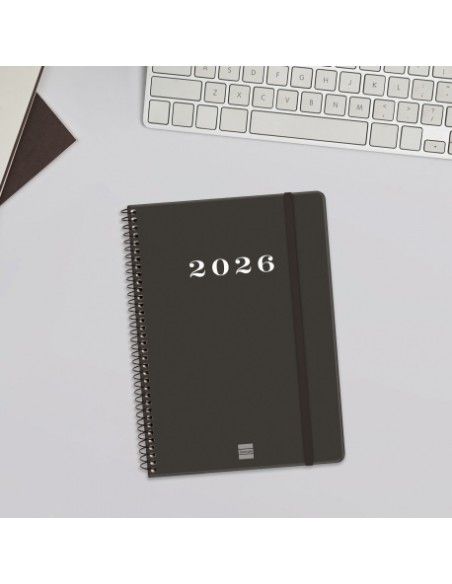 Interior Agenda My Color Negra 2026 Finocam