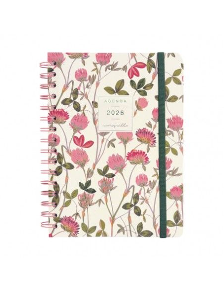 Agenda Moniquilla E10 SVH 2026 Amapola Finocam portada floral