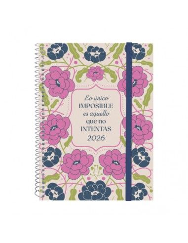 Agenda Design Col. E10 SVH 2026 Imposible Finocam tapa frontal