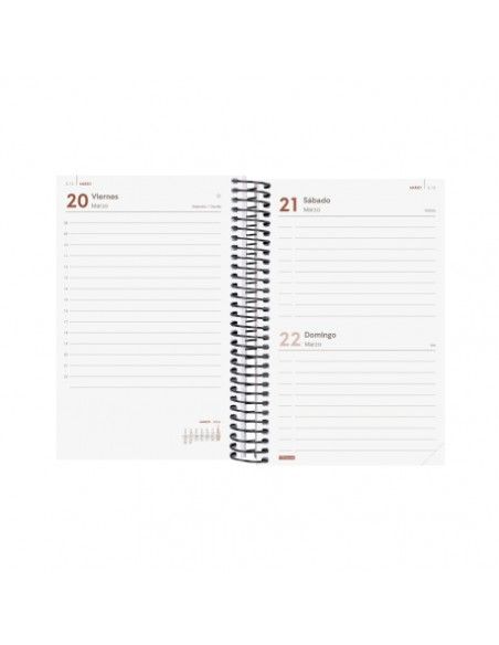 Agenda Espiral Year Color Negro 2026 Finocam