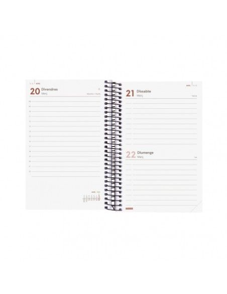Agenda Espiral Opaque E5 2026 Color Burdeos Finocam
