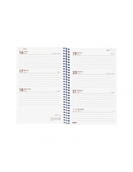 Agenda Espiral Year Azul 2026 E5 Finocam