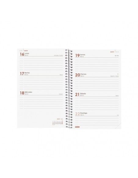 Agenda Espiral Year Rojo 2026 E5 Finocam