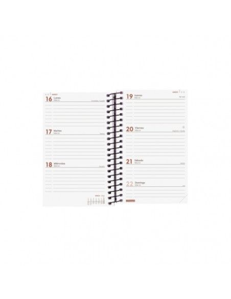 Agenda Espiral Opaque Azul 2026 Finocam formato E3