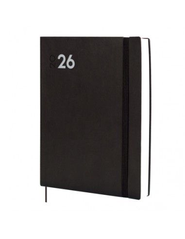 Agenda Dynamic Mara 2026 Finocam color negro vista frontal