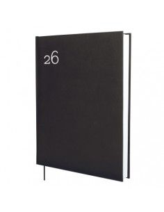 Agenda Milano Y12 2026 Finocam color negro vista frontal