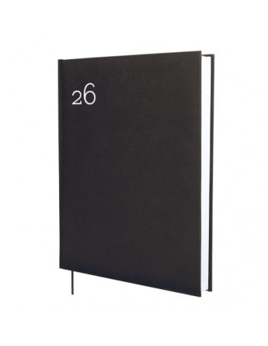 Agenda Milano Y12 2026 Finocam color negro vista frontal