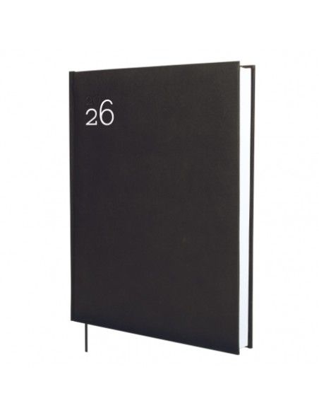 Agenda Milano Y12 2026 Finocam color negro vista frontal