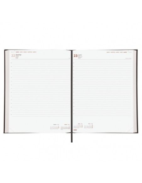 Agenda Milano Y12 2026 Finocam negra profesional y elegante