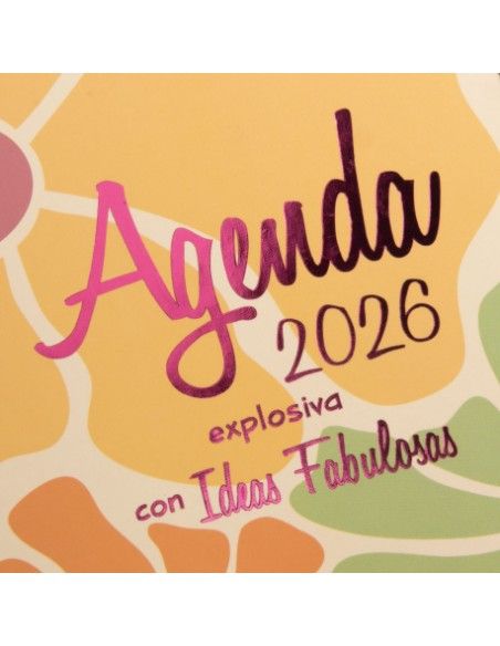 Detalles dorados y accesorios Agenda Talkual 2026 Finocam