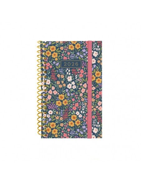 Agenda Espiral Design Collection SVH Flora 2026 Finocam con tapa floral