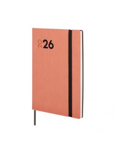 Agenda Dynamic Mara 2026 color coral Finocam tapa blanda profesional