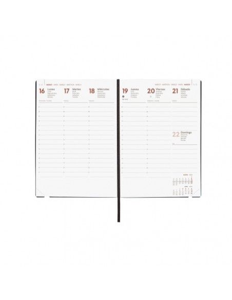 Agenda Dynamic Mara 2026 color coral Finocam elegante y moderna