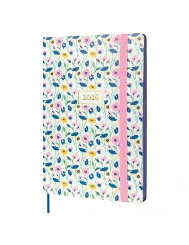 Agenda Flexi Joy 2026 Fiona Finocam con tapa blanda y goma elástica