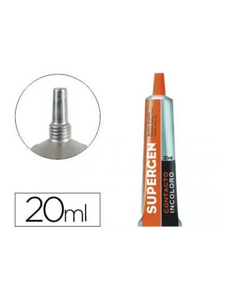 Pegamento Supergen Contacto Incoloro 20 ml aplicando en madera