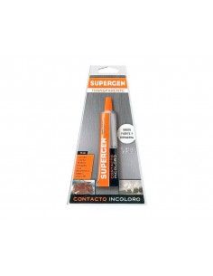Pegamento Supergen Contacto Incoloro 20 ml aplicando en madera 2