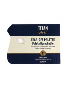 paleta desechable TITAN Arts 22x30cm 40 hojas