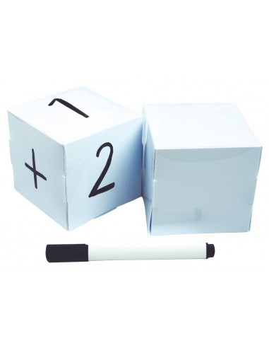 Dados en blanco Henbea personalizables