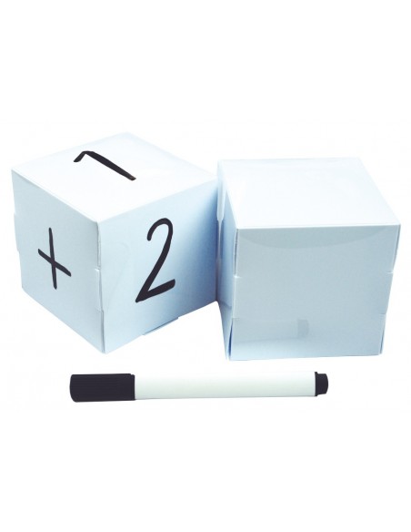 Dados en blanco Henbea personalizables