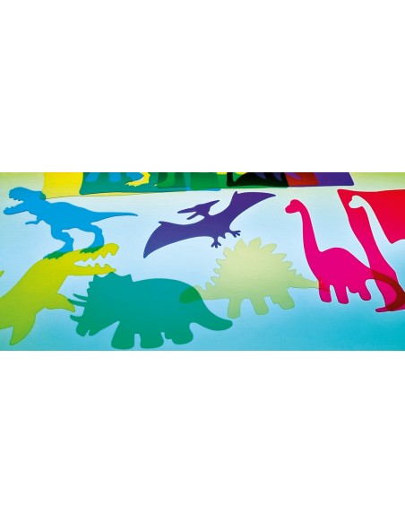 Plantillas educativas de dinosaurios para dibujar y pintar