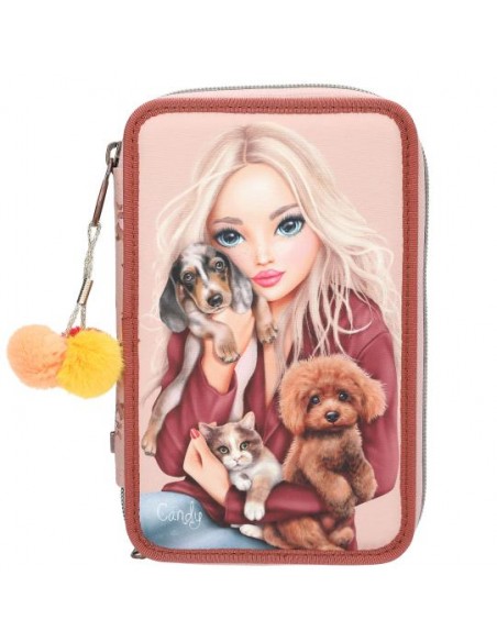 Interior del estuche triple TOPModel FUR EVER FRIENDS lleno