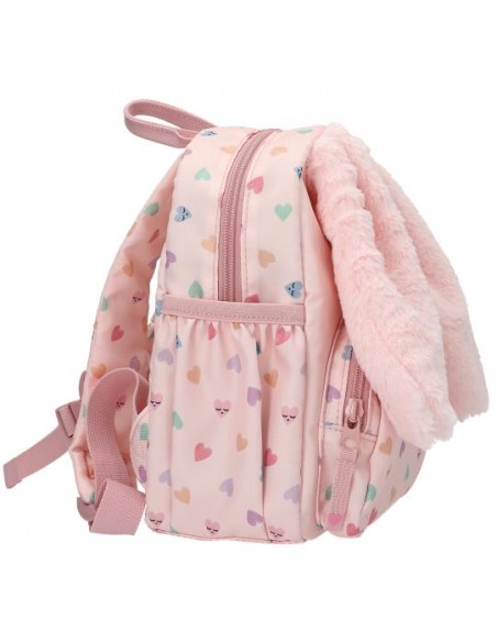 Detalle mochila Princess Mimi corazones