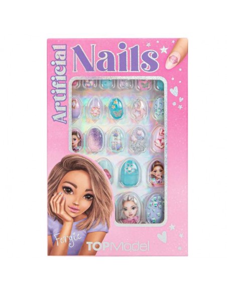 Set uñas postizas TOPModel con purpurina