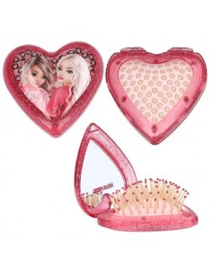 Cepillo plegable TOPModel corazón con espejo 2