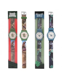 Reloj Dino World de silicona con dinosaurio